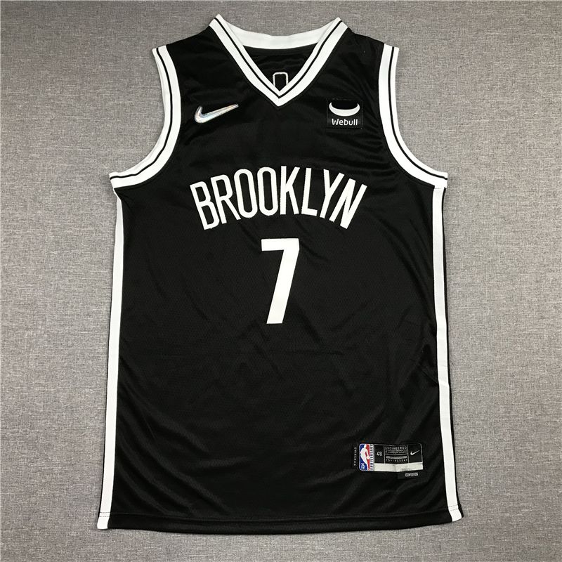 Men Brooklyn Nets #7 Durant Black Nike New Game NBA Jersey